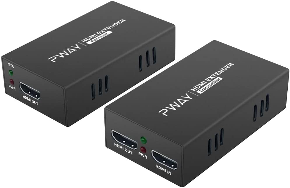 PW-HT225PIR Extender HDMI 195ft / 60m Trasmissione su Single Cat5e / 6/7 Full HD 1080P