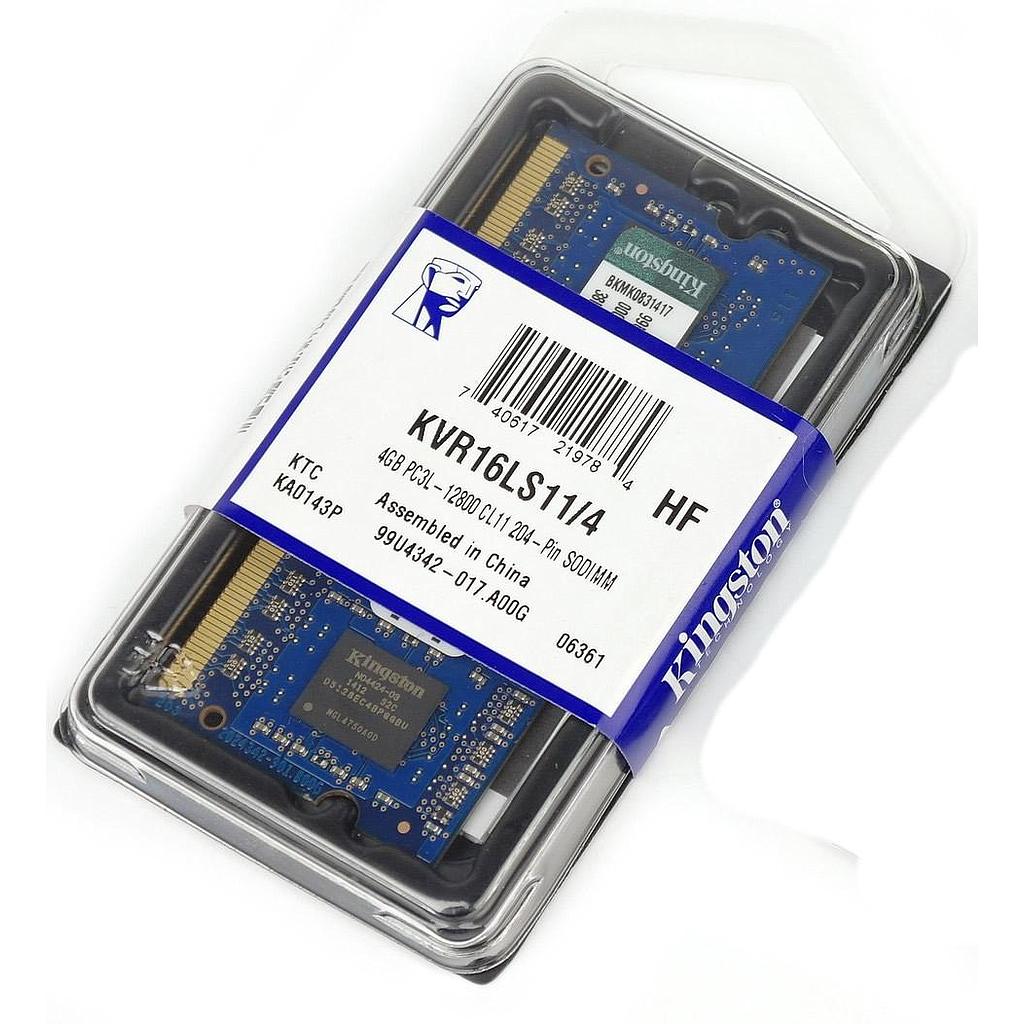 Ram so-dimm DDR3L 4GB 1600Mhz Kingston
