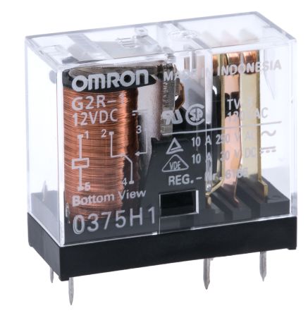 Relè Omron SPDT 12VDC 10A/250VAC