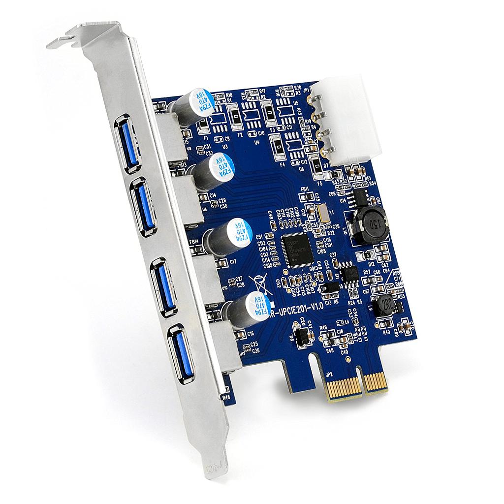 Scheda PCIe 4 porte USB 3.0