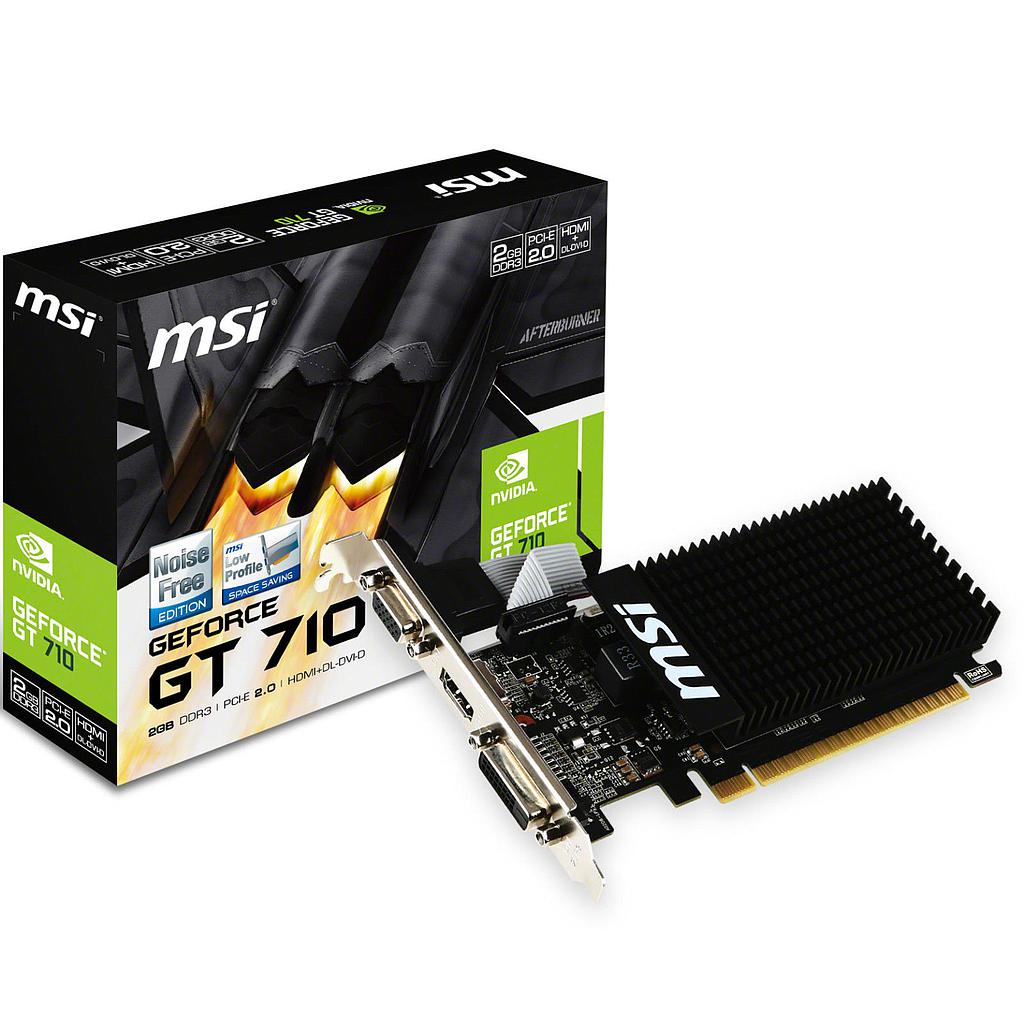 Scheda video MSI modello GeForce GT710 2GB DDR3 PCI-E VGA DVI HDMI