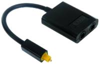 [45/09000] Sdoppiatore 2 uscite ottiche 1X2 TOSLINK SPLITTER