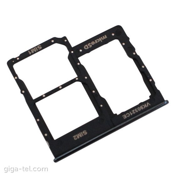 Sportellino slot sim e sd card Originale per Samsung A40 A405F - Nero