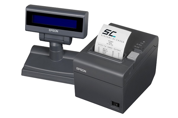 Stampante fiscale Epson FP-90III LAN con display LCD BLU