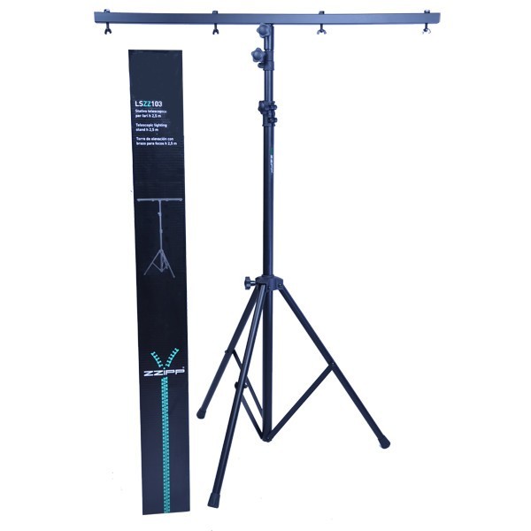 STATIVO TELESCOPICO A T PER LUCI FARI. VERSIONE LEGGERA IN ALLUMINIO