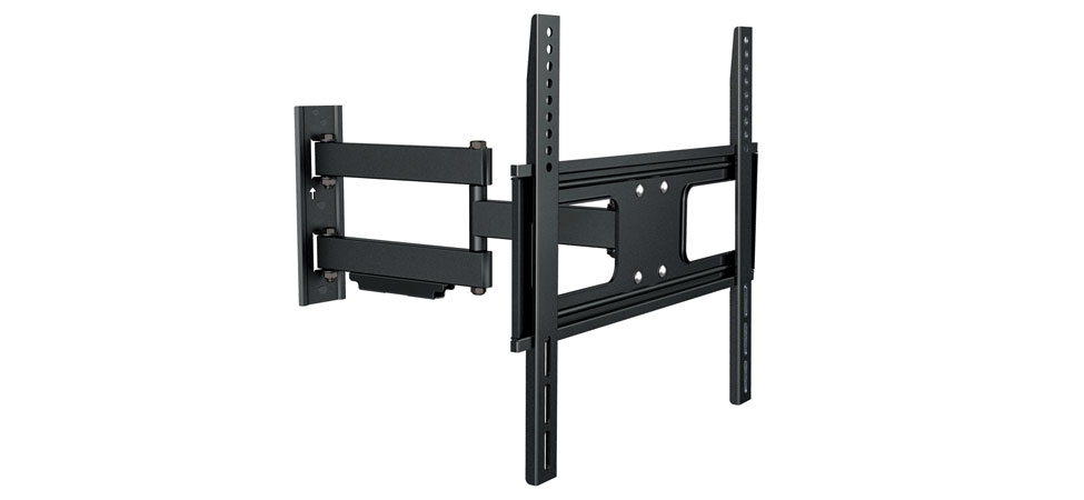 Supporto Staffa TV a muro 32"/55" Con doppio snodo fino a 50 Kg