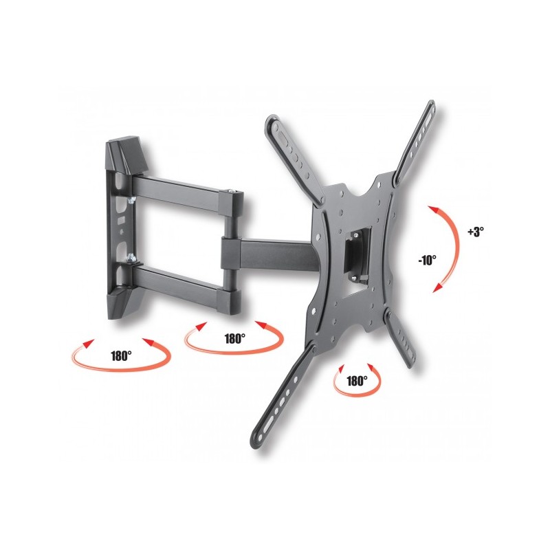 Supporto Staffa TV a muro per TV 32/55" Ultra Slim 30Kg - Nero