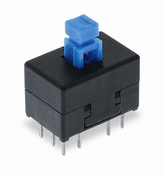 [TL4201EEYA] Switch On/Off Verticale 12 Pin 13.10X8.50mm 4PDT ALT ACT PC MNT