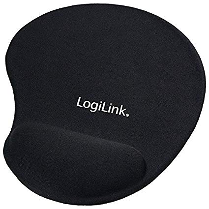 [ID0027] Tappetino Mouse Pad LogiLink con poggiapolsi in gel - Nero