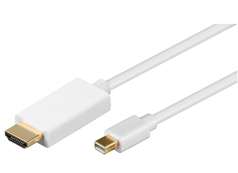 [DST-00557] ADATTATORE CAVO MINI DISPLAYPORT - HDMI 2,0 METRI BIANCO