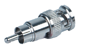 ADATTATORE METALLICO DA SPINA BNC A SPINA RCA