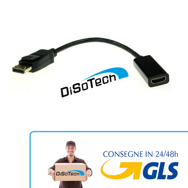 [G350358] ADATTATORE DA SPINA DISPLAYPORT A PRESA HDMI