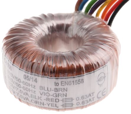 [671-9050] Trasformatore Toroidale 15VA 2x12V 12V-0-12V
