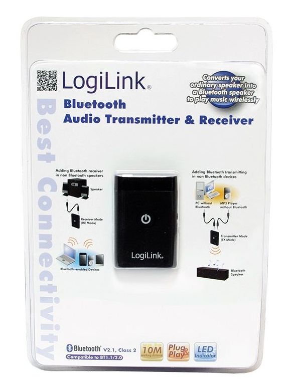 Trasmettitore e Ricevitore Bluetooth con uscita Jack 3,5mm Logilink