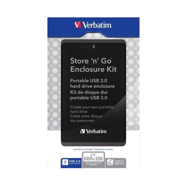 VERBATIM BOX ESTERNO STORE N GO 2,5" SATA USB3.0 KIT