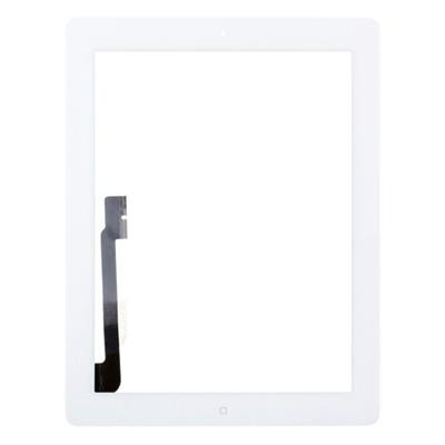[VTOIPAD3W] VETRO TOUCH SCREEN PER APPLE IPAD 3 BIANCO COMPATIBILE COMPLETO DI FLAT TASTO HOME E TASTO ESTERNO