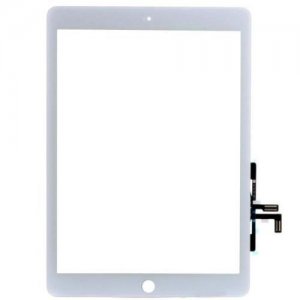[DST-03070] Vetro touch screen per Apple iPad Air compatibile con A1484,A1474,A1475,A1476, IPAD 9,7 2017 A1822,A1823,iPad 5 senza flat tasto home - Bianco