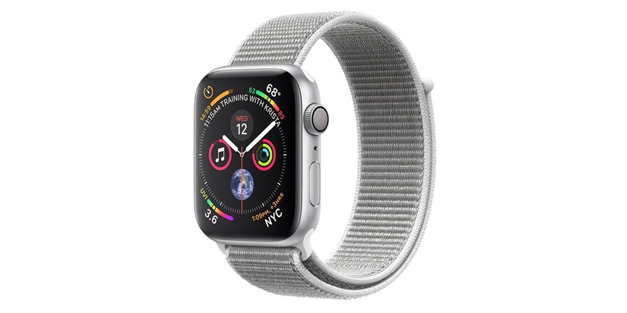 WATCH SERIE 4 GPS 44MM ALLUMINIO ARGENTO - SPORT LOOP CONCHIGLIA MU6C2TY/A