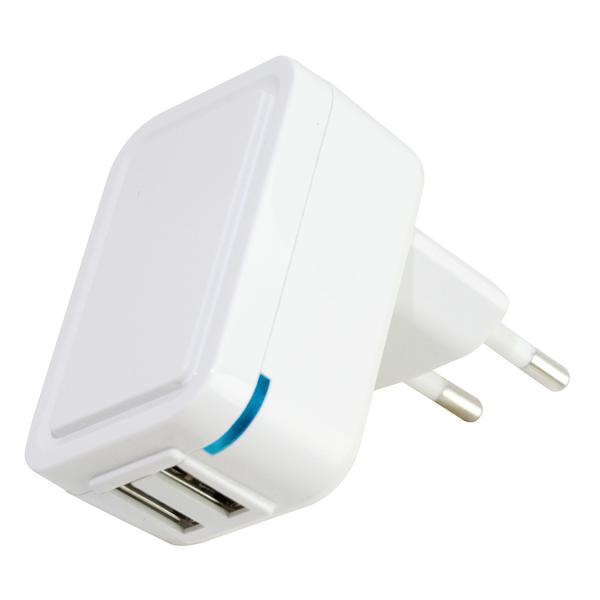 [41.5SU22] ALIMENTATORE 2 USB 2A 5V BIANCO