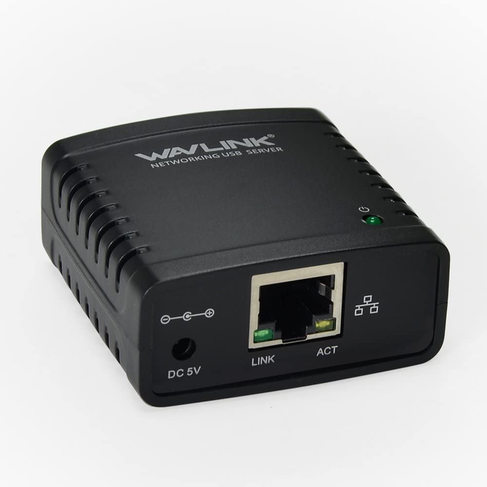PrintServer WAVLINK Server di stampa USB 2.0 a 10/100Mbps Ethernet