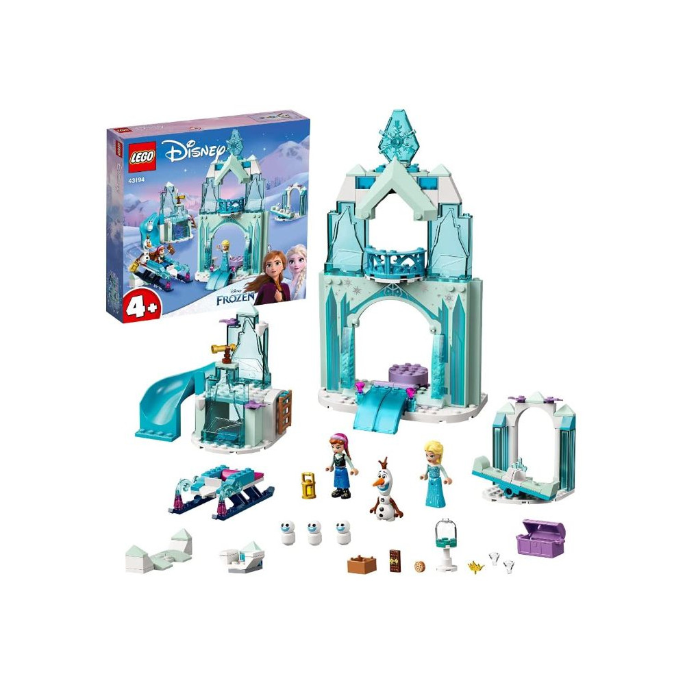 Disney Princess Il paese delle Meraviglie Ghiacciato di Anna ed Elsa, Castello di Frozen con 6