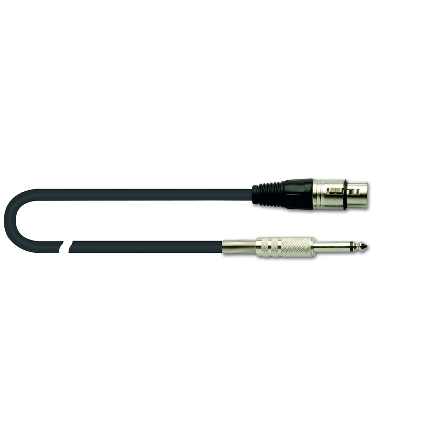CAVO AUDIO XLR FEMMINA - JACK MONO 6.3mm MX/777-3 QUIKLOK