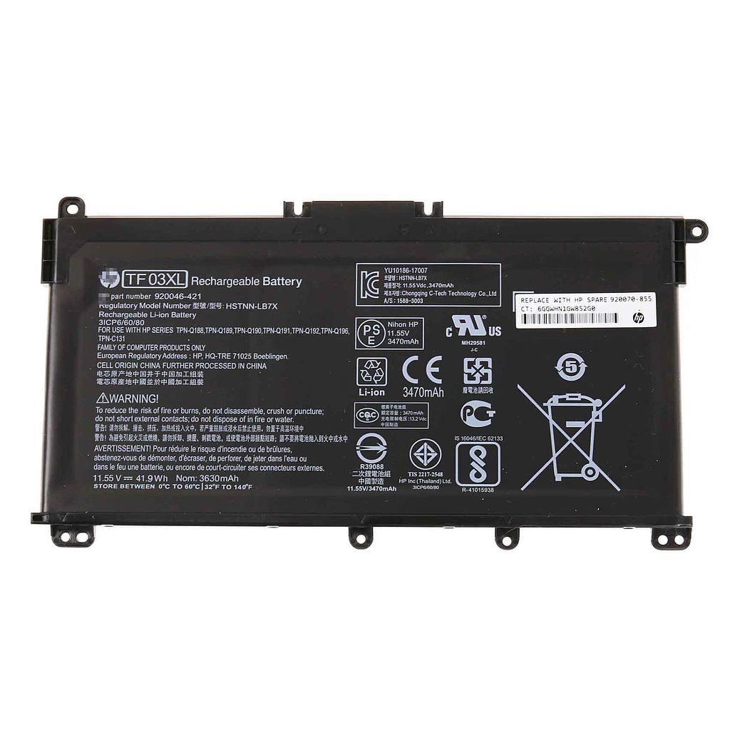 [920070-856] Batteria originale HP TF03XL per HP Pavilion X360