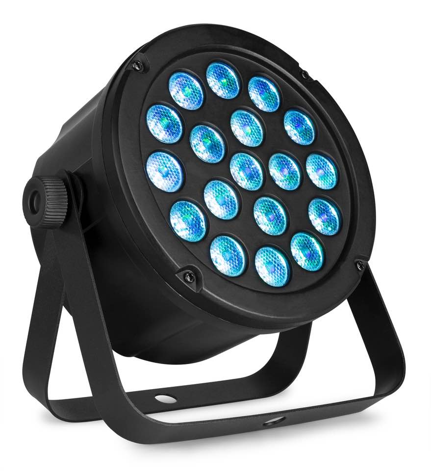 PAR LED EFFETTO LUCE BEAMZ SLIMPAR45 18X3W RGB 150.898