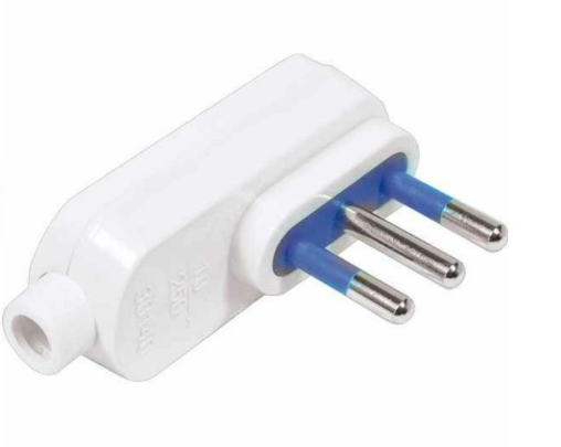 [REE7310120] Spina pipa 250V 10A  2p + T - Bianca