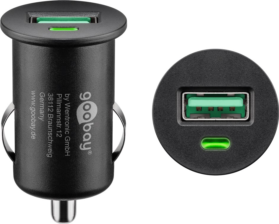 Caricabatterie rapido per auto - Goobay