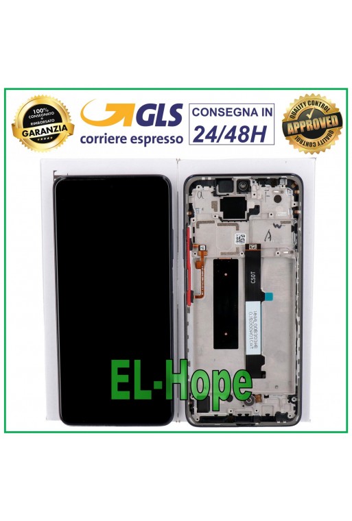 Display LCD ORIGINALE completo di touch screen e frame per Xiaomi Mi 10T Lite - Blu