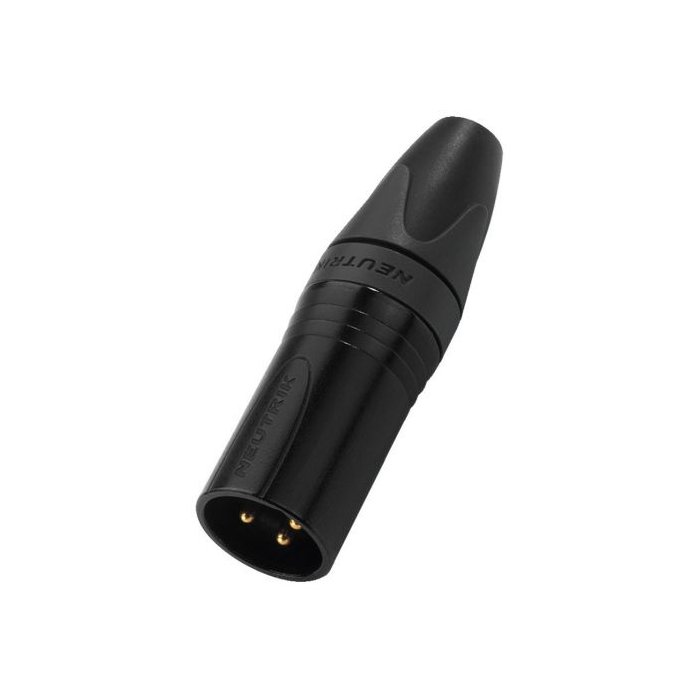 [NC-3MXXB] Connettore 3 Poli M XLR Neutrik Nero