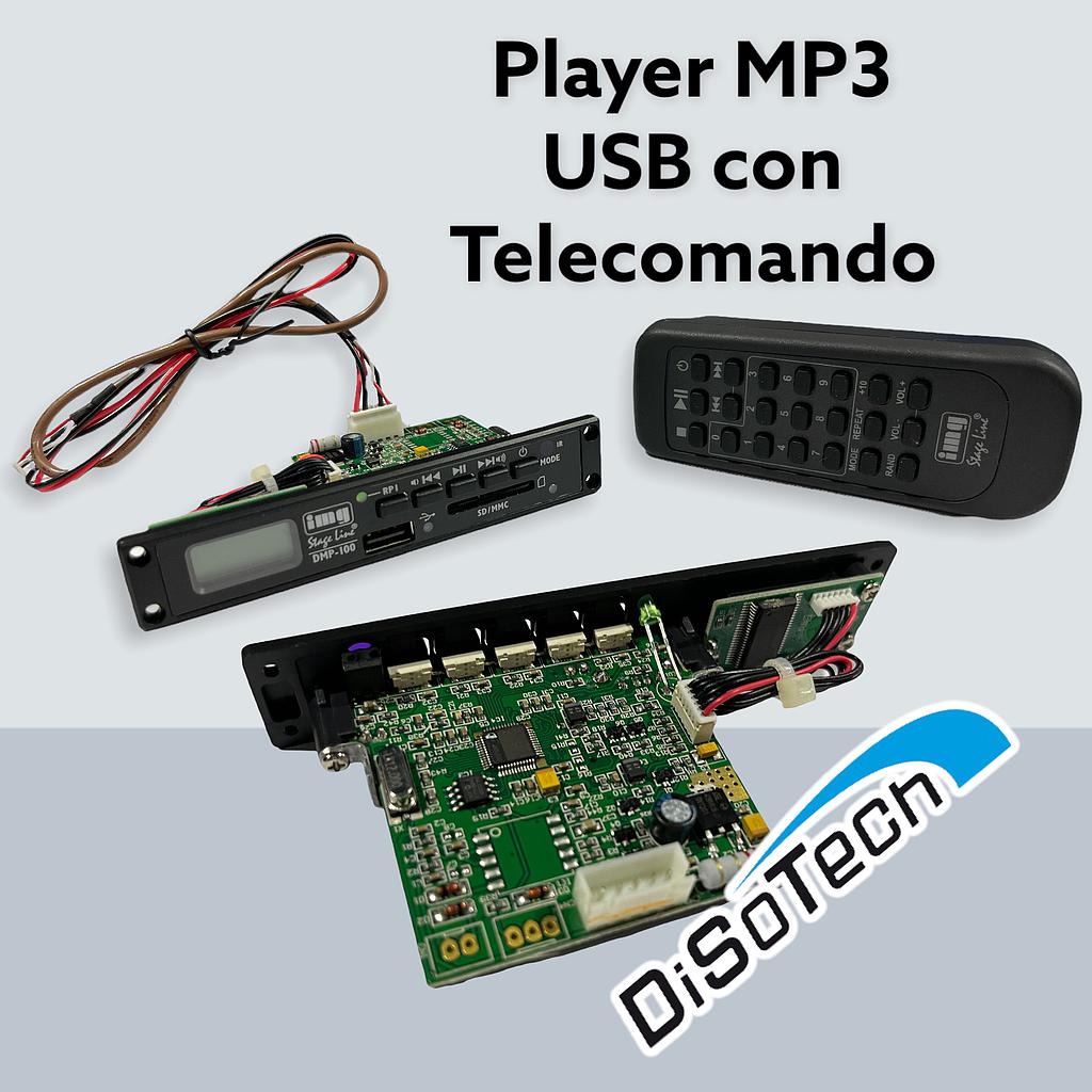 [DMP-100] MODULO LETTORE MP3 CON PORTA USB E SD CON TELECOMANDO