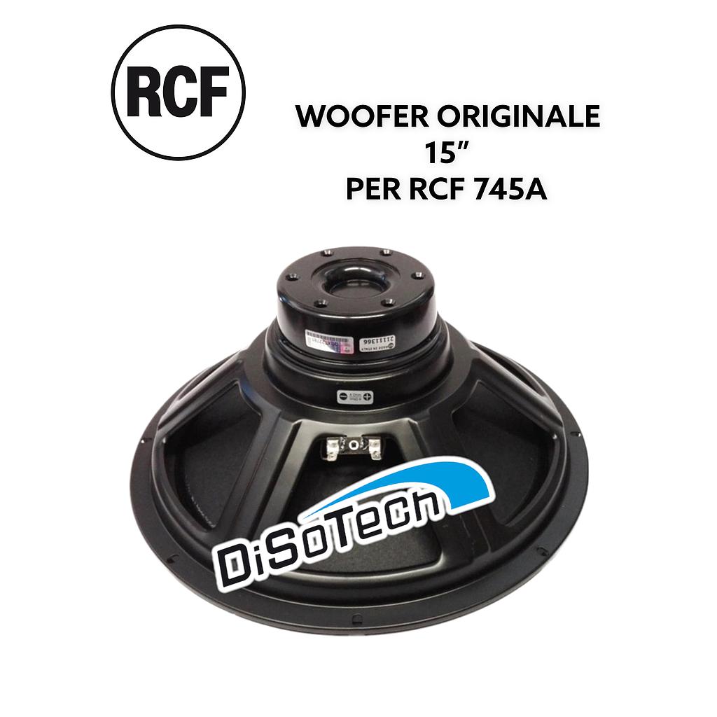 Woofer RCF ORIGINALE per RCF 745A NX 45 LF15N351 4 Ohm 15”