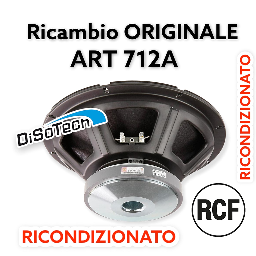 MB12G251 Woofer RCF di ricambio originale ART712A 11400029 Ricondizionato