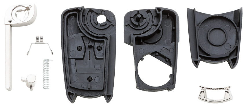 Guscio per chiave Opel 2 tasti con porta batteria