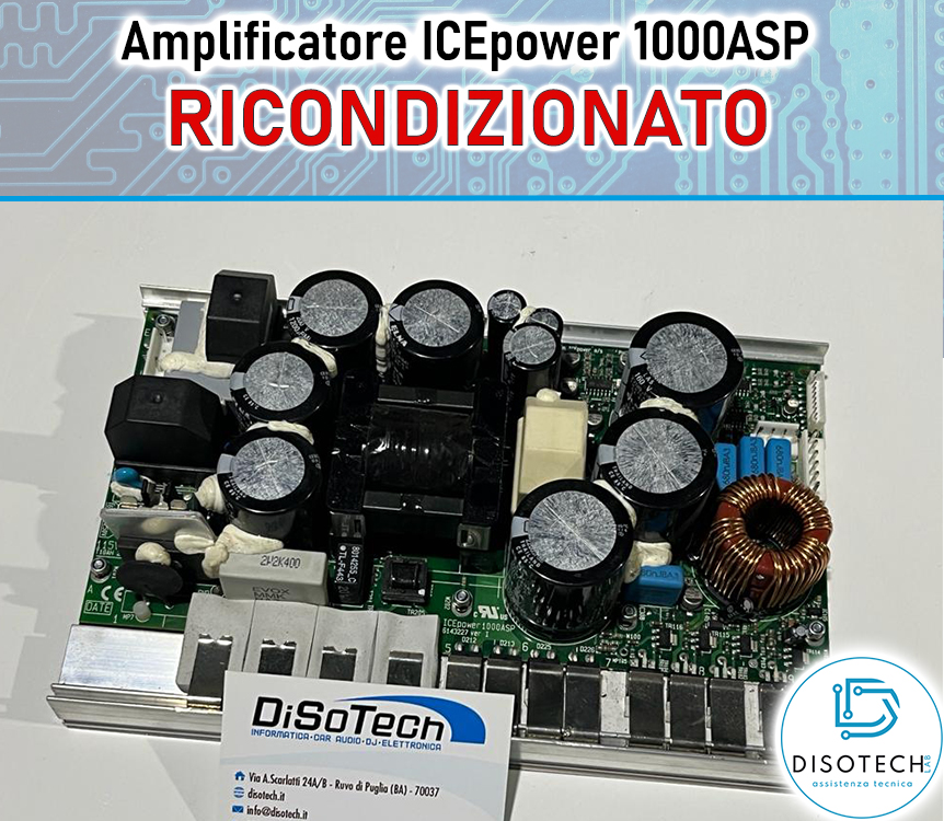 [R-1000ASP-ICEPOWER] Modulo Amplificatore IcePower 1000ASP RICONDIZIONATO RCF TT25-A 230V