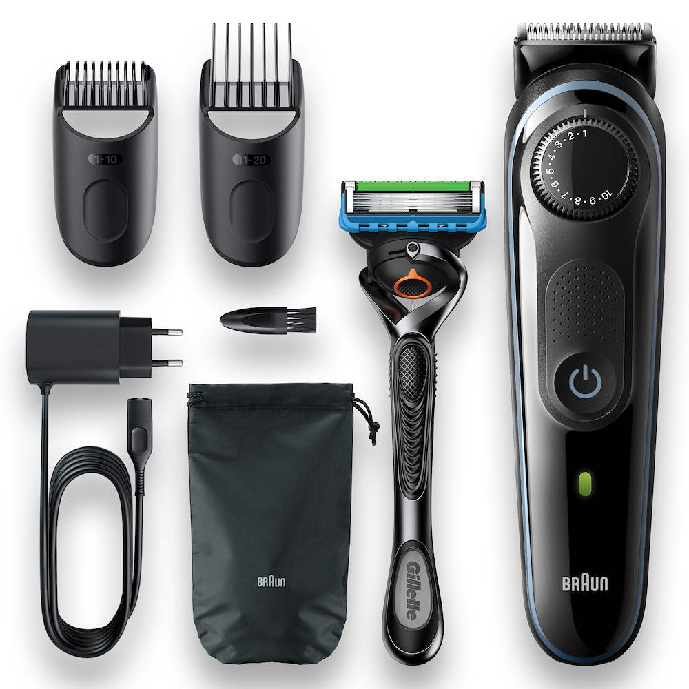 REG.BARBA RIC. 39LUNGH. 0.5-20MM NERO +ACCESS.