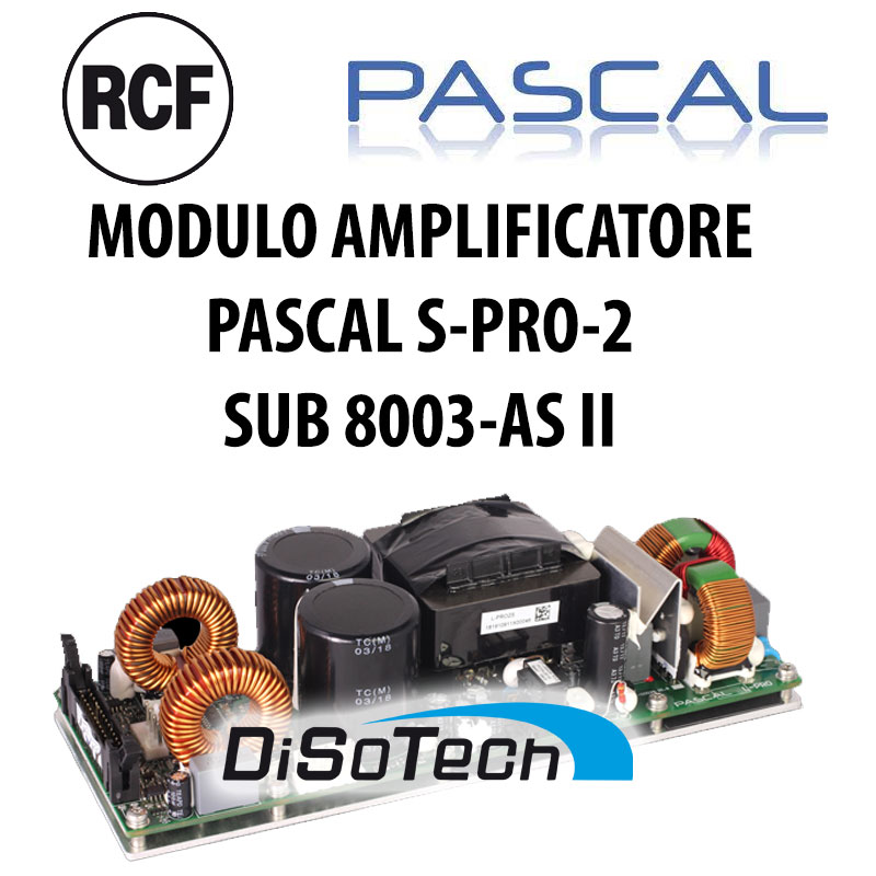 MODULO AMPLIFICATORE PASCAL SPRO-2 NHS SUB RCF 8003-AS II