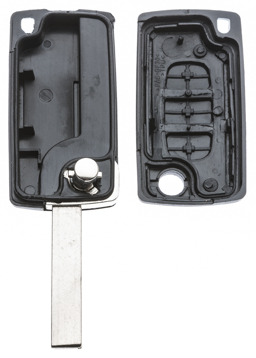 Guscio per chiave Citroen e Peugeot 3 tasti senza porta batteria