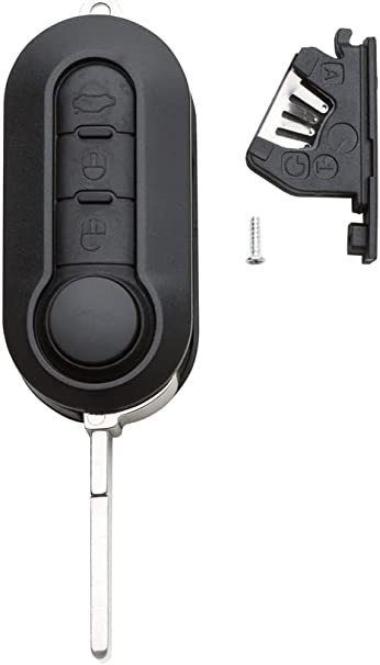 Guscio per chiave Fiat 3 tasti con carrellino porta batteria