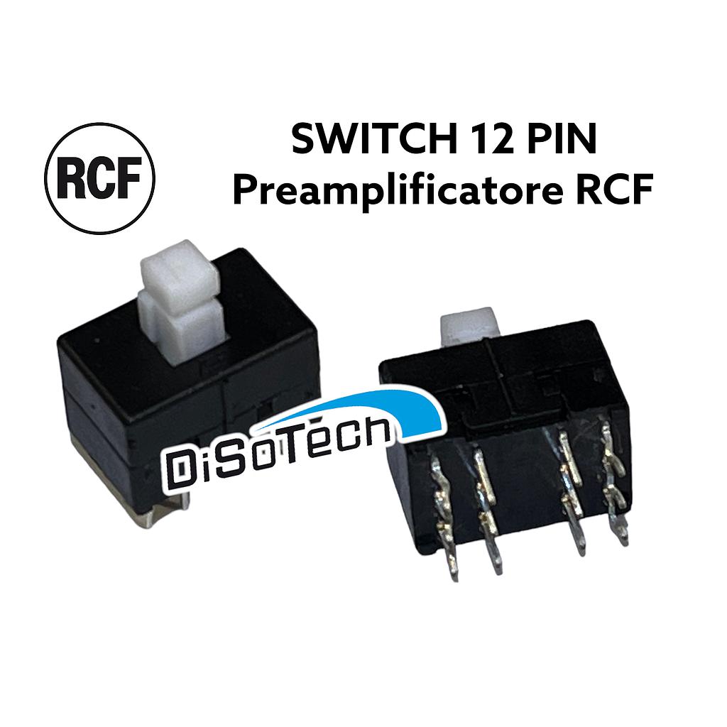 Switch Pulsante 12 Pin verticale per RCF TT25A SUB 8003 8006 8004 4PDT
