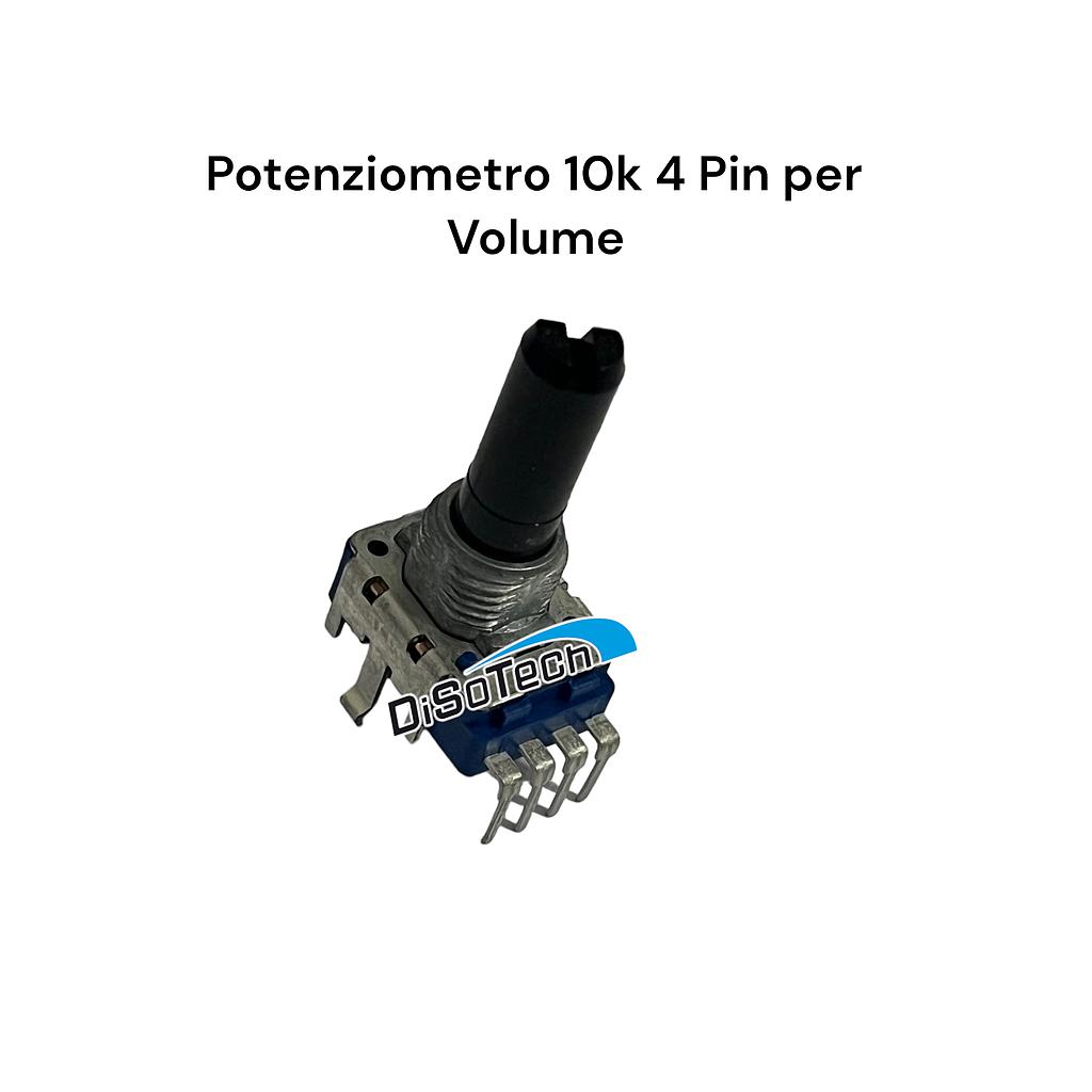 Potenziometro Alps 10K Lineare 4Pin alt 25mm con blocco centrale