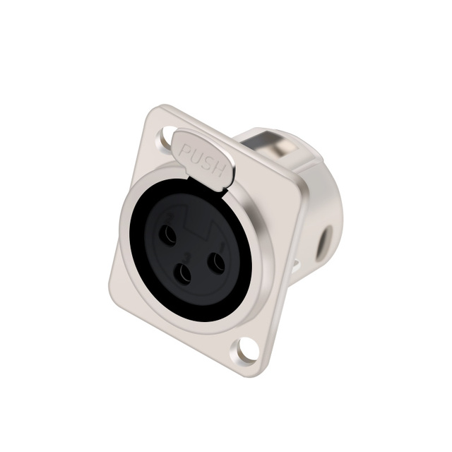 [DST-14339] Presa Femmina Cannon XLR da pannello in alluminio