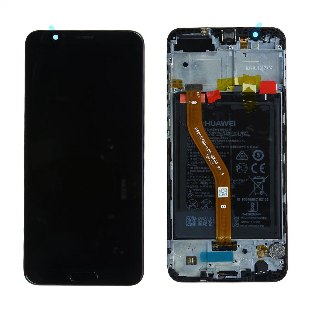 Display Lcd + Touch Screen + Frame + Batteria per Huawei Honor View BKL-L09 - Nero