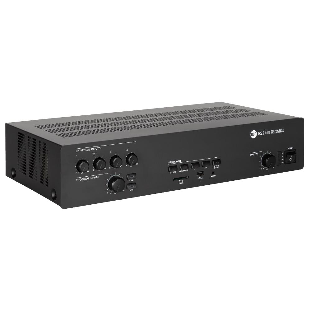 [12100053] AMPLIFICATORE ES 2160 RCF MIXER CON LETTORE MP3 E BLUETOOTH 160W 100V