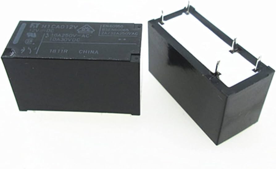 Relè 12V 12Vdc; SPDT; 10A/250Vac; 10A / 30Vdc.