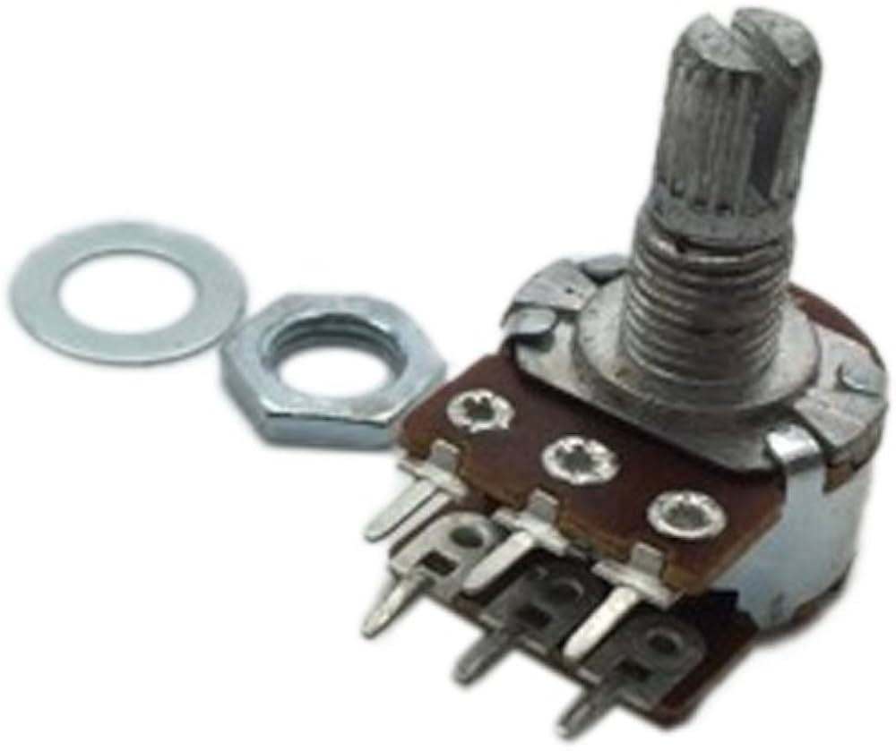 [PDB182-K420K-103A2] Potenziometro 10K Logaritmico Albero 20mm 6Pin 2Gang