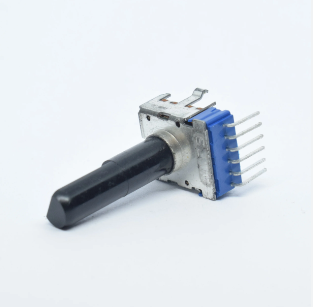 Potenziometro 10K Rev LOG C10K 6PIN altezza totale 27mm con 0 centrale